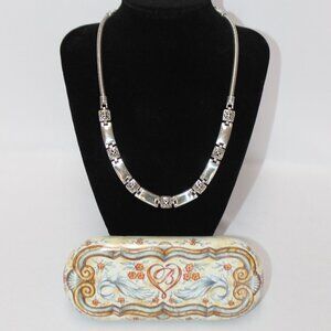 Brighton Heavy Silver Toned Link Necklace ETC6090